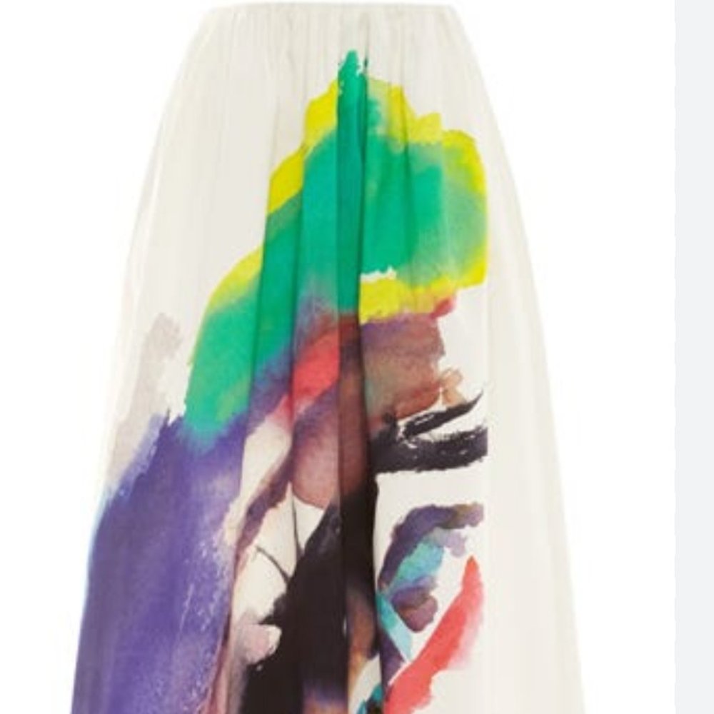 Isa Arfen maxi skirt art to wear HTF